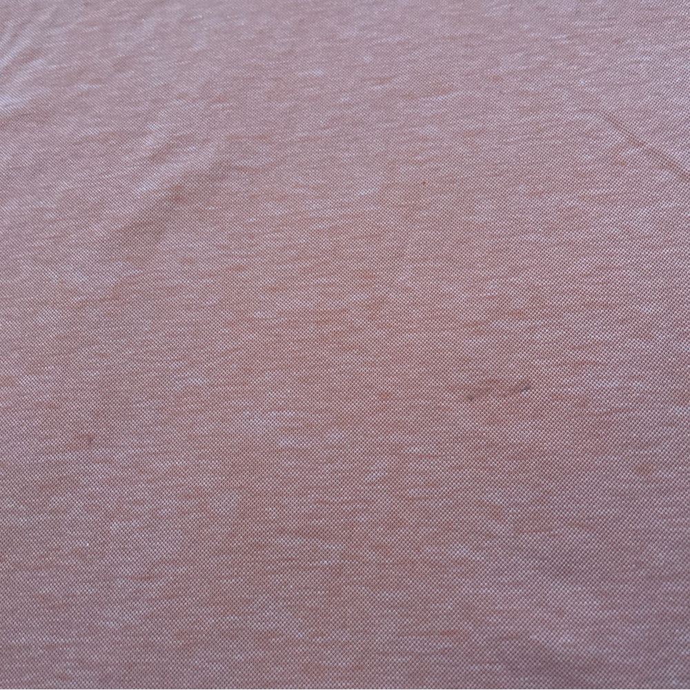 Travis Mathew Shirt Polo Short Sleeve Mens Size L Peach Chest Stripes Front - Picture 10 of 10